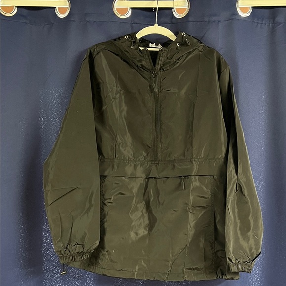 NWT Women’s Black Hooded Windbreaker Jacket - Picture 4 of 8